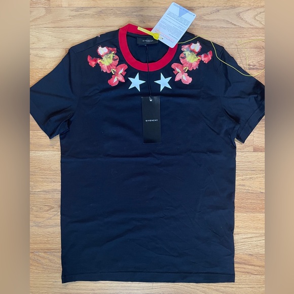 NWT Givenchy 100% Cotton Floral T-Shirt - Picture 3 of 6